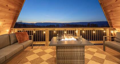 Sunset Peak | Stylish A-Frame Cabin | Mtn Views!