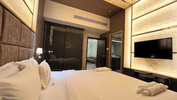 Luxe suite | 1 slaapkamer, een bureau, gratis wifi