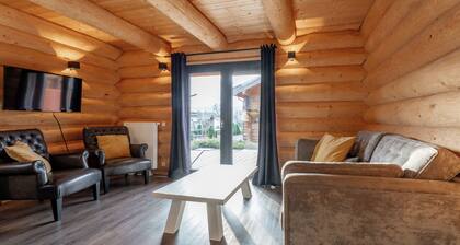 Blockhaus in der Nähe eines Top-Skigebiets