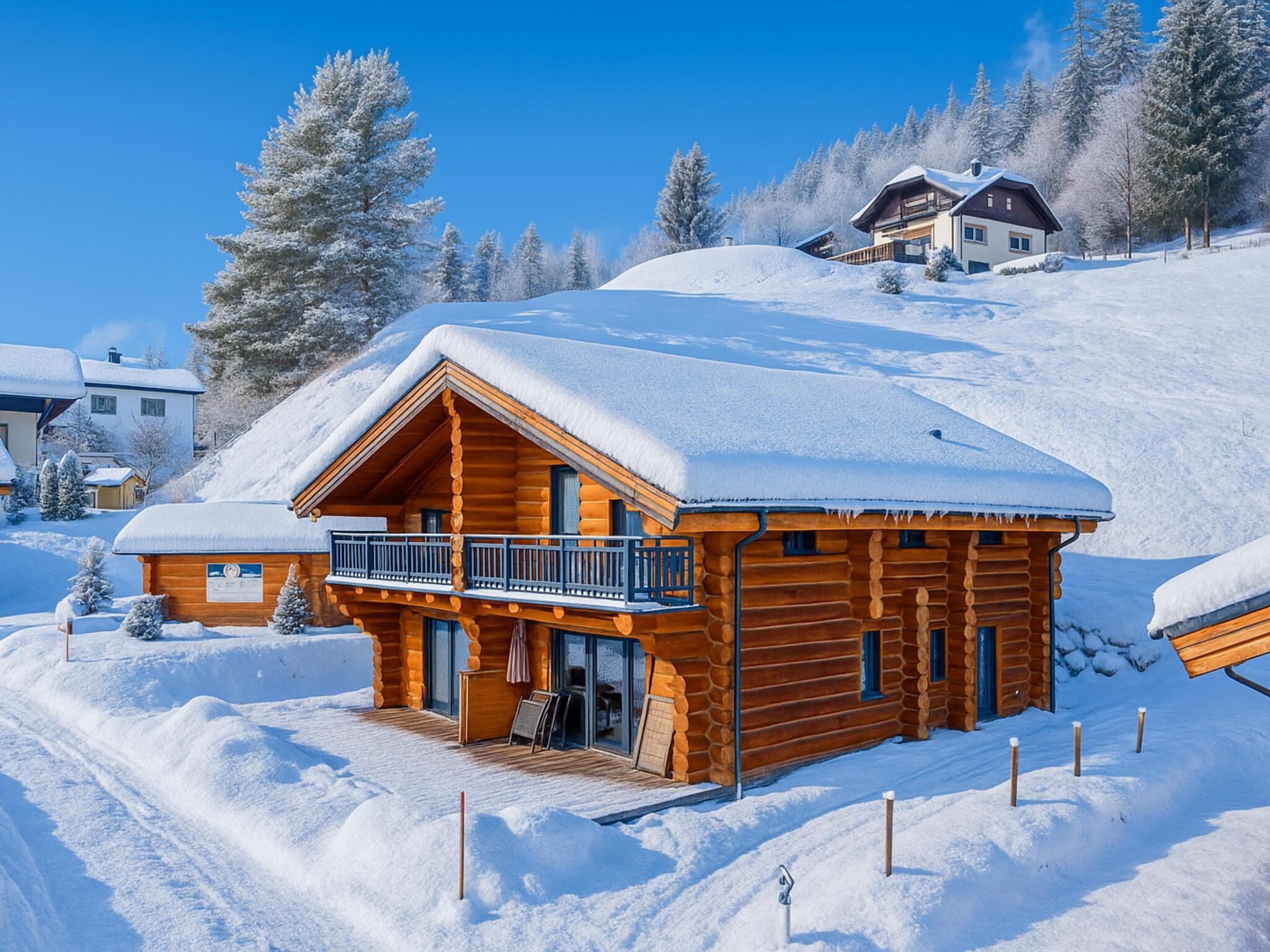 Außenseite Ferienhaus [Winter]