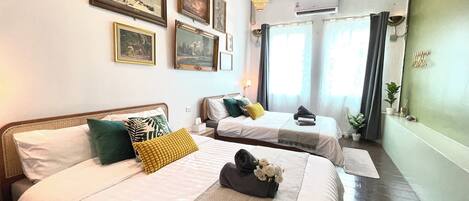 2 slaapkamers, een strijkplank/strijkijzer, gratis wifi