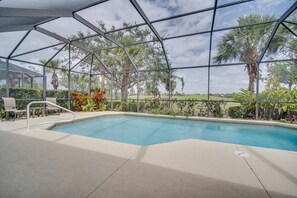 A heated pool - Highly Desired Gated Community! Close to Beaches! Private Heated Pool w/ Golf Course Views! (Fort Myers)