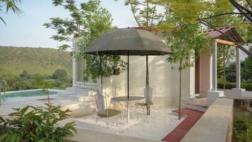 Premium Cottage, Private Bathroom, Hill View | Terrace/patio