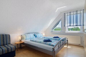 2 soverom, strykejern/-brett, wi-fi (inkludert) og sengetøy