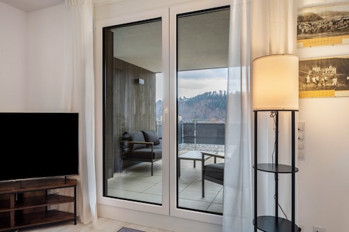 Ferienwohnung 'Felsenkeller 16' mit toller Aussicht ins Tal, privater Terrasse und Wi-Fi