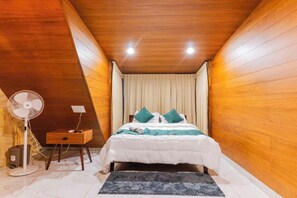 Family Chalet, 1 King Bed, Balcony, Mountain View | Egyptian cotton sheets, premium bedding, down duvets, memory-foam beds - Ethnic Villa Wayanad (Sulthan Bathery)
