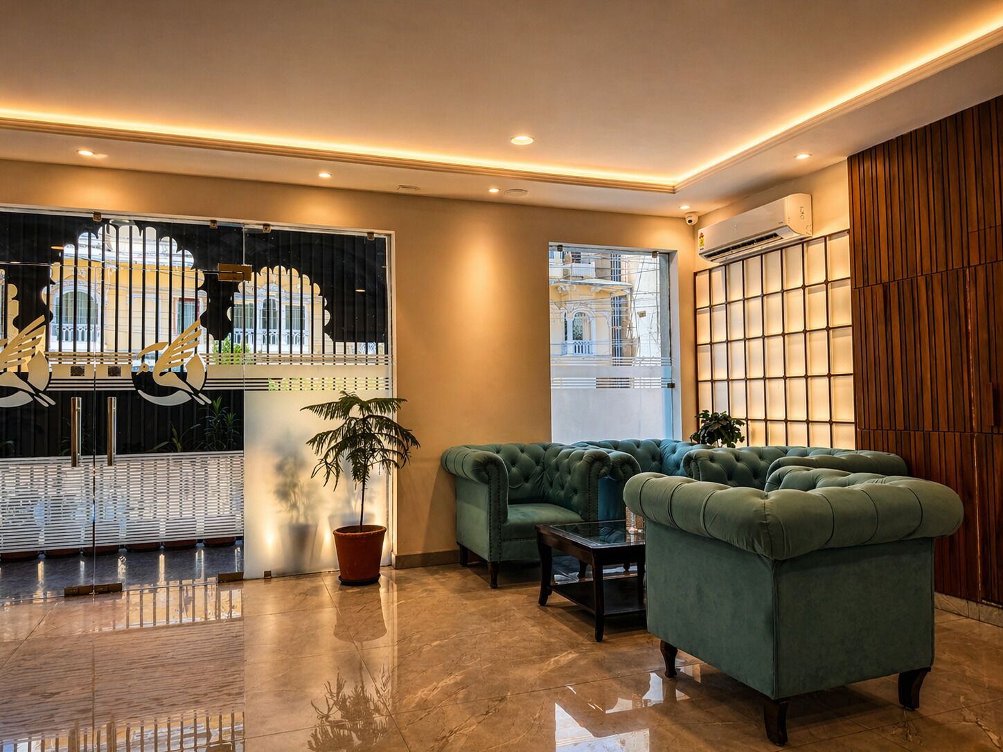 Lobby sitting area