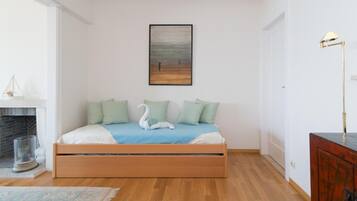 Een strijkplank/strijkijzer, gratis wifi