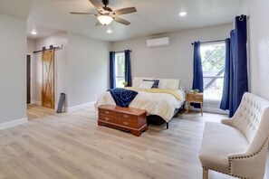 4 dormitorios, tabla de planchar con plancha, wifi y ropa de cama