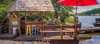 Lakehouse w Private Beach Bar Lg Deck Dock