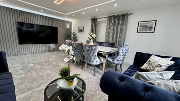 Villa | Living area | Fireplace