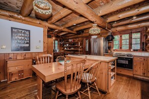 Fridge, microwave, oven, stovetop - Timber Shores - 4000 sq ft waterfront dream cabin (Lion's Head)