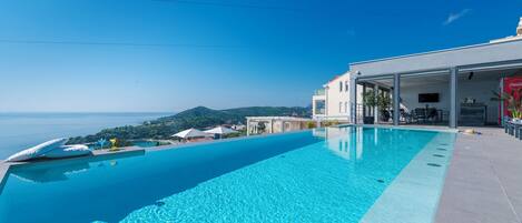 Piscina externa, piscina aquecida