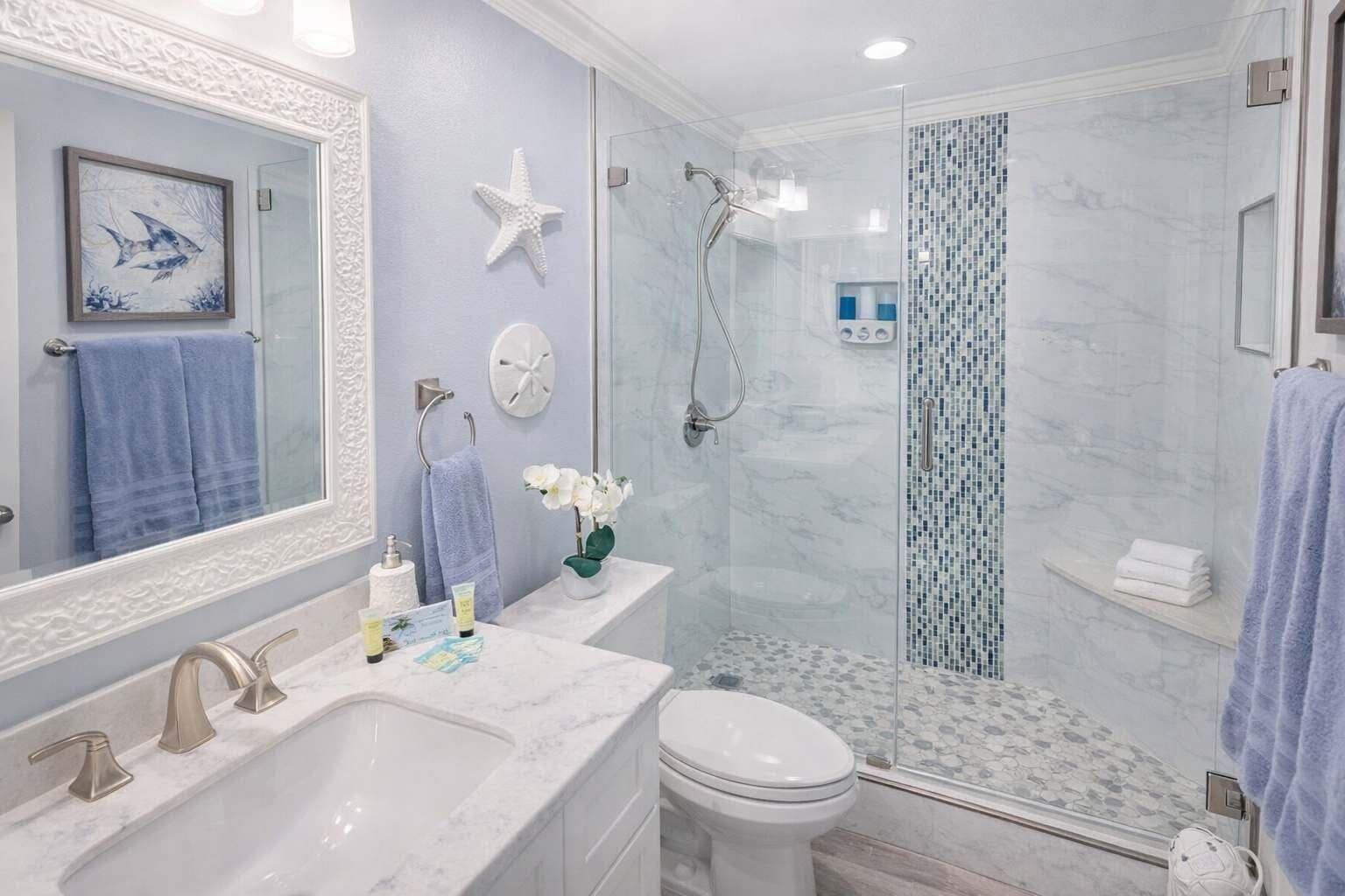 Appartement, 2 chambres | Salle de bain | Serviettes fournies, shampoing