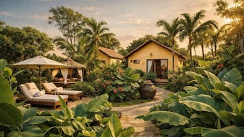 Standard Bungalow, Garden View | Individually furnished, desk, laptop workspace, soundproofing