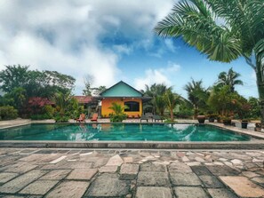 Façana frontal de l'allotjament