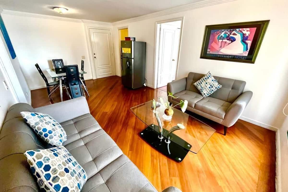 Appartement Affaires, vue ville | Coin séjour