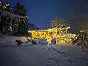 Exterior - New: renovated chalet for rent near Gérardmer mountain view enclosed grounds (Gerbépal)