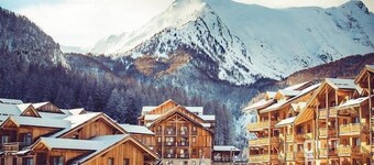 Centre station, 1er étage, remise en forme, piscine, sauna, balcon, télévision, casier à ski, 37m²