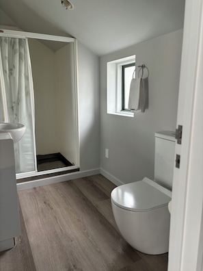 Junior Suite, Courtyard View | Bilik Mandi | Pancuran mandi, pengering rambut, tuala disediakan, sabun 
