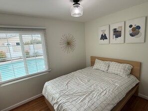 3 bedrooms, iron/ironing board, travel cot, WiFi