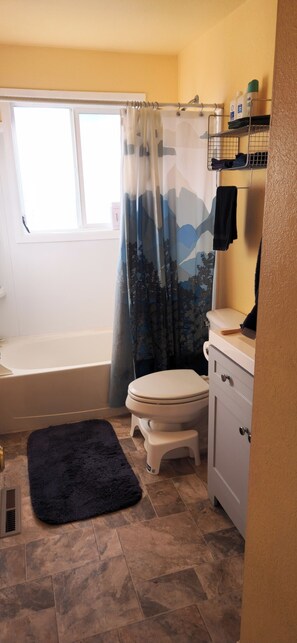 Serviettes fournies, savon, shampooing, papier de toilette