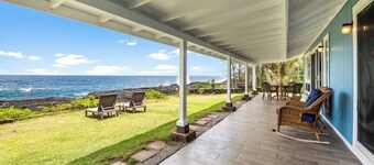 Ocean Front Paradise with Hot Tub in Hawaiian Paradise Park Kea'au
