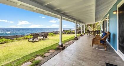 Ocean Front Paradise with Hot Tub in Hawaiian Paradise Park Kea'au