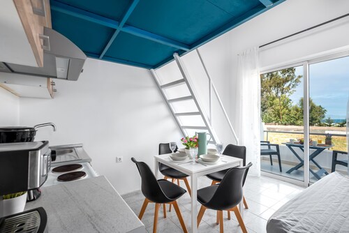 Studio Apartment 'Sea Front  In Ixia 2' with Private Garden, Wi-Fi and Air Conditioning