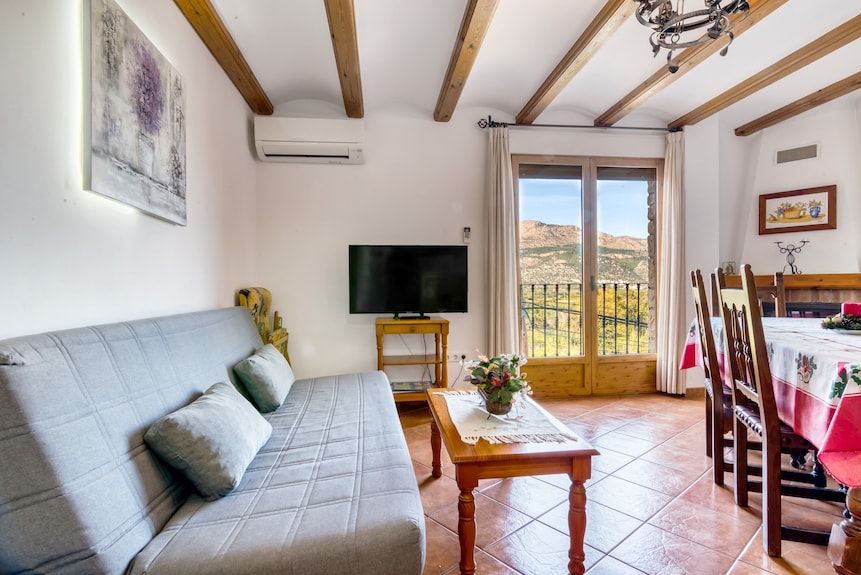 Apartamento 'La Solana' Con Vistas A La Montaña, Wi-fi Y Aire Acondicionado - Guadalest