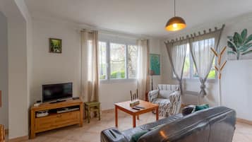 Televisión, chimenea