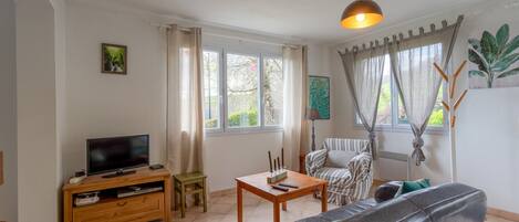 Télévision, cheminée