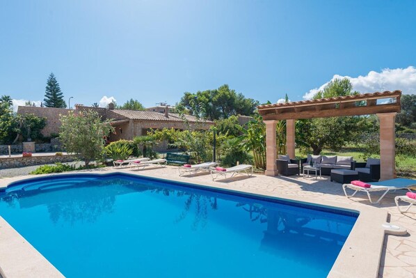 Pool - Villa 'Sa Plana Ref 42' with Mountain View, Private Pool and Wi-Fi (Cala Bona)