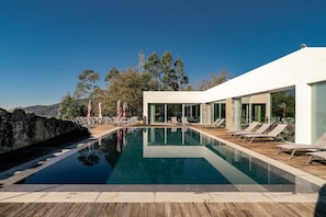 Una piscina riscaldata