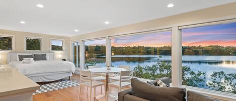 1 bedroom, desk, iron/ironing board, travel cot