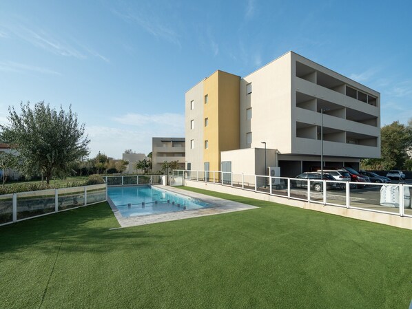 A heated pool