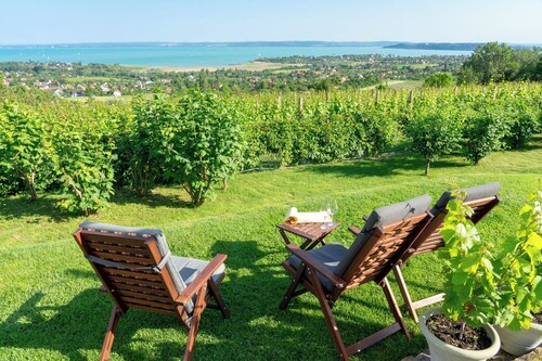 Holiday apartment directly on the water with free beach, view of the lake