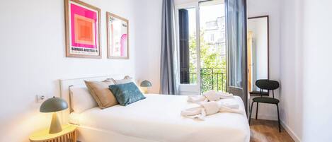 2 bedrooms, iron/ironing board, travel crib, WiFi