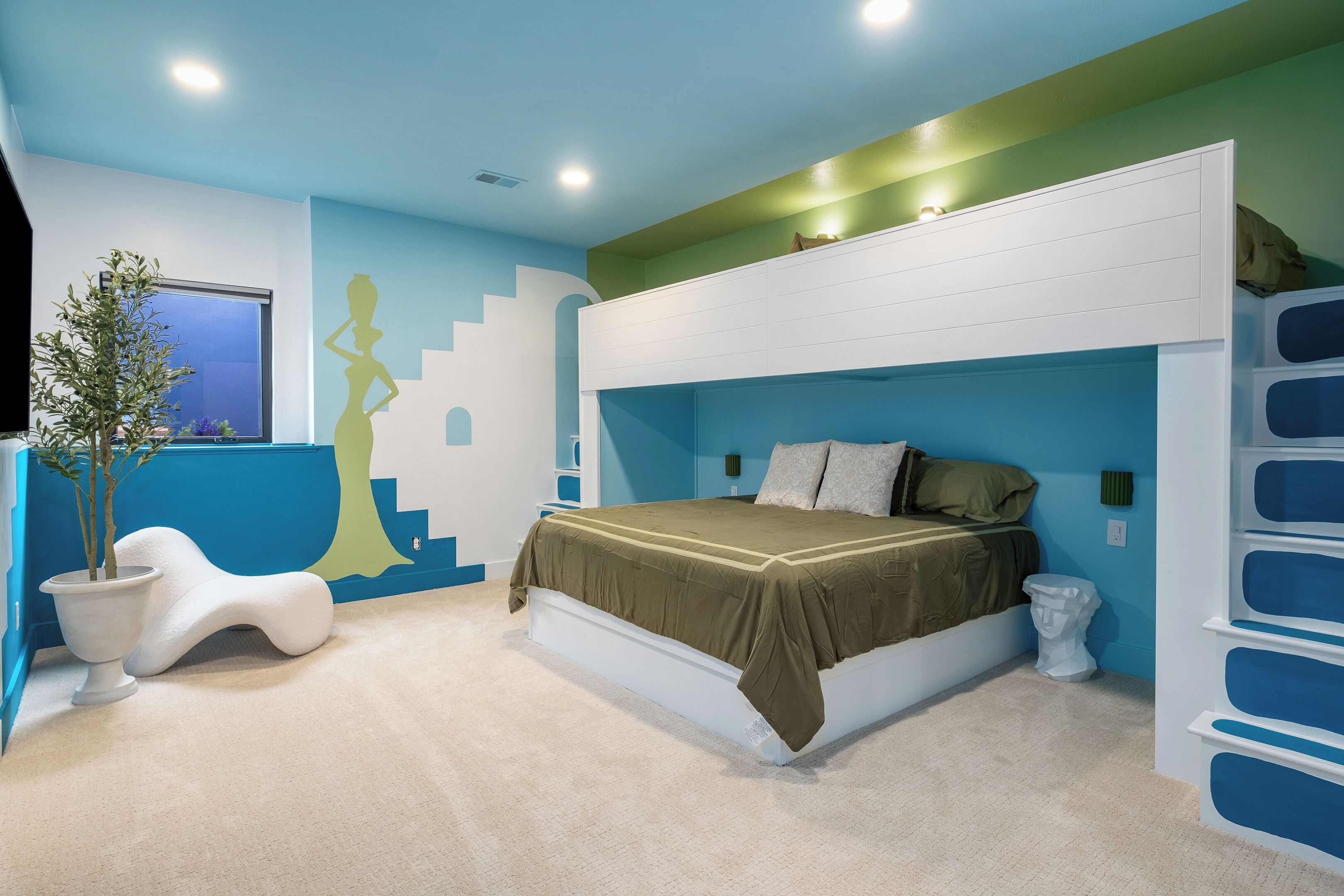 7 Schlafzimmer, Schreibtisch, Bügeleisen/Bügelbrett, WLAN