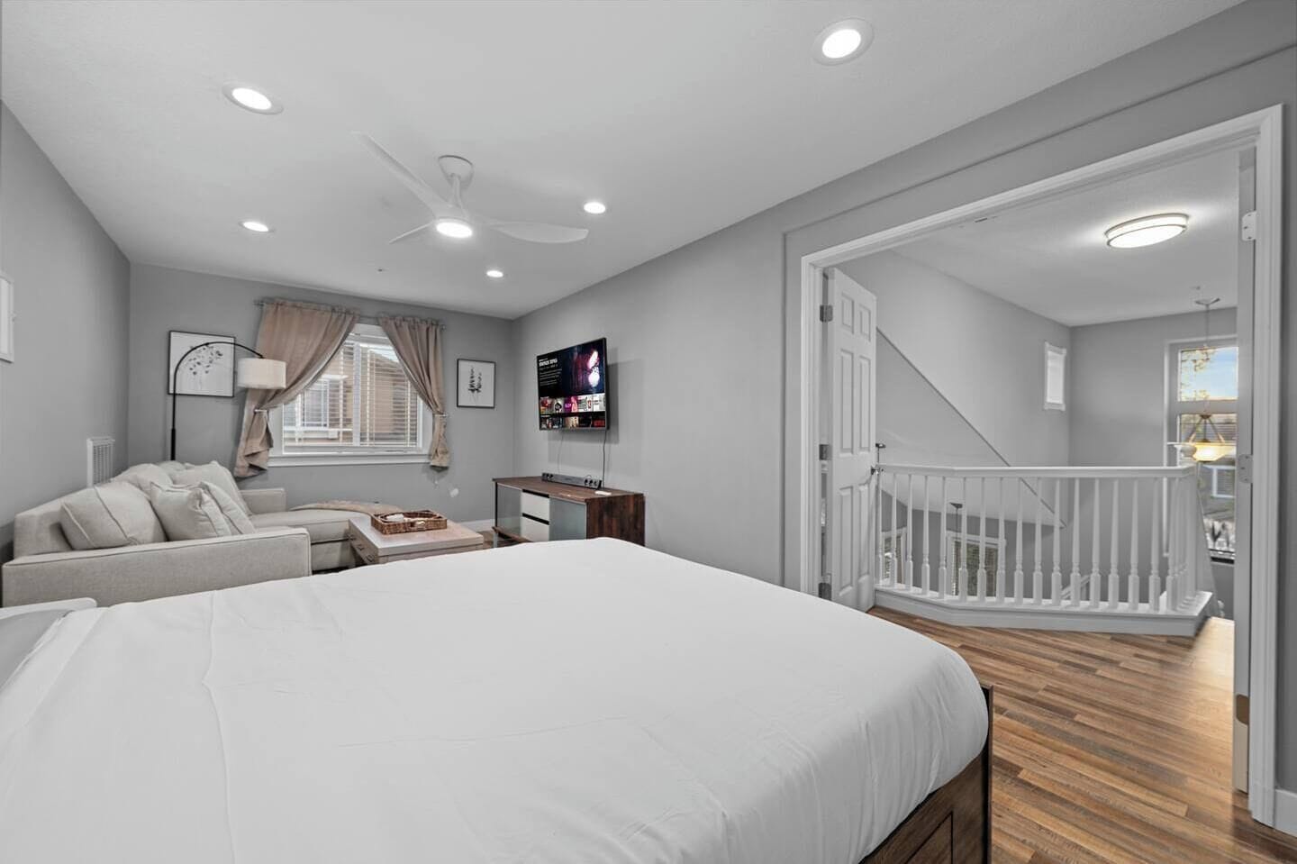 3 slaapkamers, een bureau, een strijkplank/strijkijzer, gratis wifi