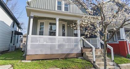 Downtown Apt with Wooden Beams & Brick Accents