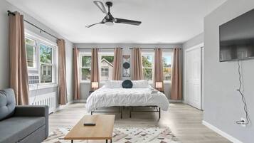 1 chambre, fer et planche Ă repasser, Wi-Fi, draps fournis