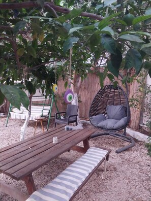 Family Bungalow, Garden View | Terrace/patio - Denizim apart bungalov (Demre)