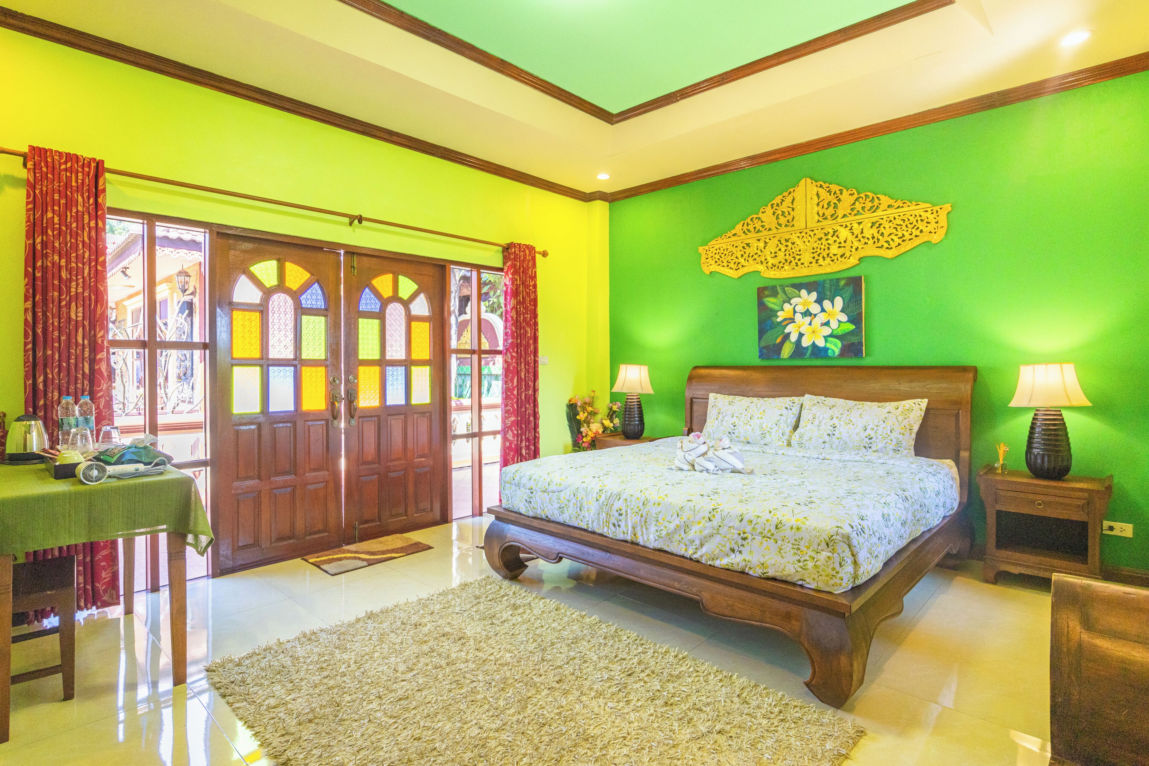 Room, Pool View | Desk, laptop workspace, iron/ironing board, free WiFi