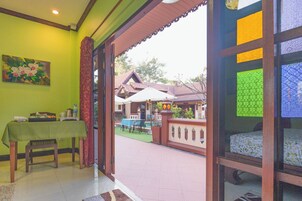 Room, Pool View | Desk, laptop workspace, iron/ironing board, free WiFi