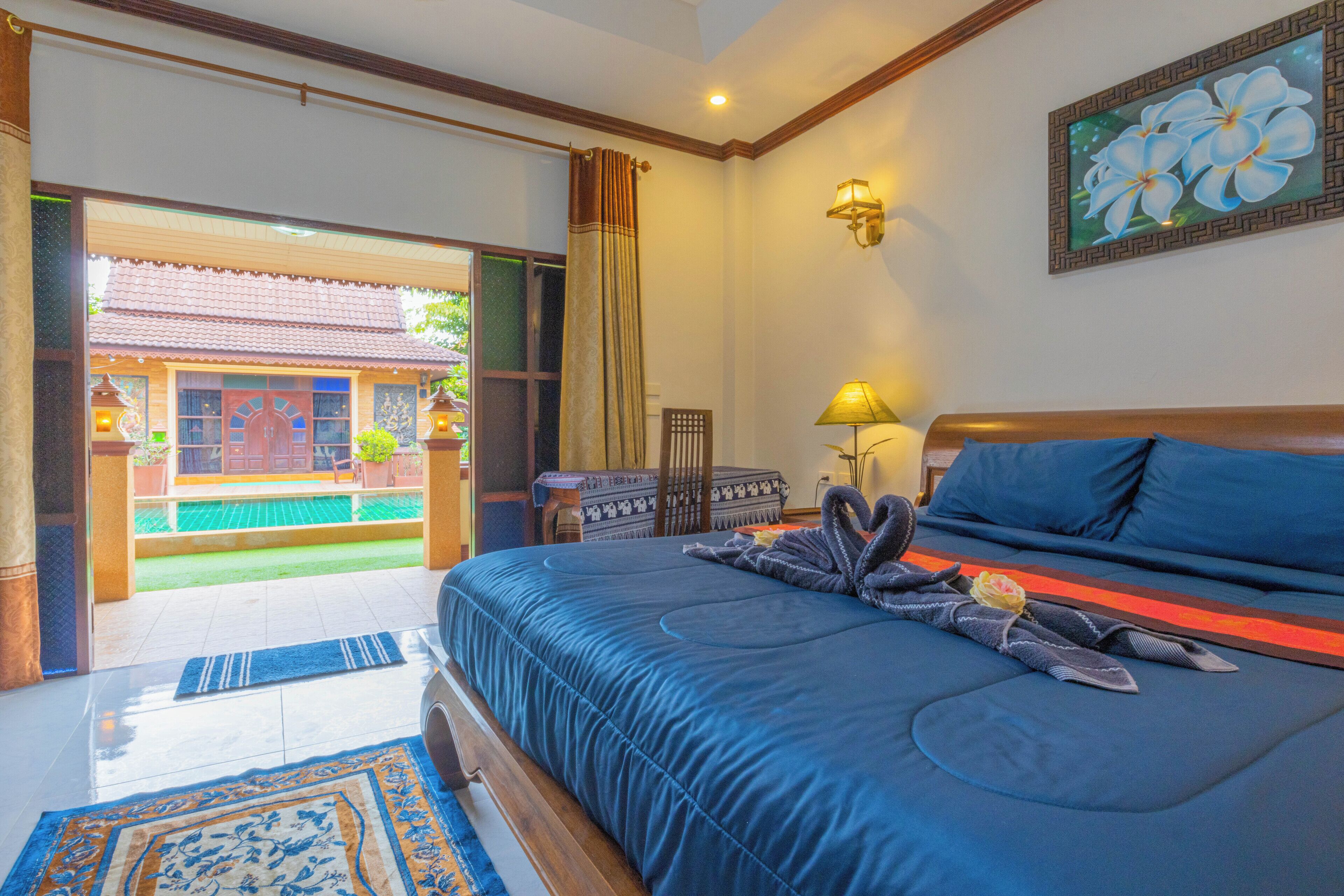 Family Room, 1 King Bed with Sofa bed, Non Smoking, Pool View | Desk, laptop workspace, iron/ironing board, free WiFi