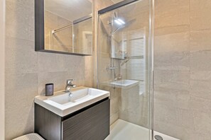 Shower, hair dryer