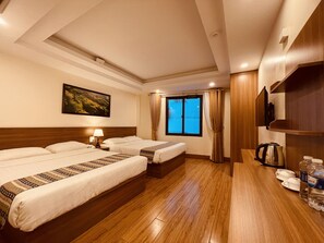 Premier Twin kamer | Een minibar, verduisterende gordijnen, geluiddichte muren, gratis wifi