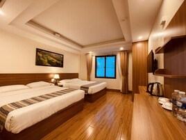 Minibar, cortinas blackout, sistema de insonorización y wifi gratis 