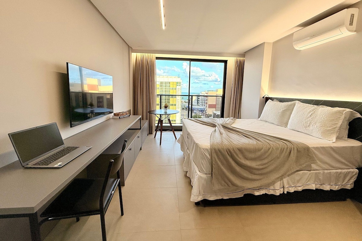 Apartamento Business | 1 dormitorio, escritorio, espacio para trabajar con un portátil